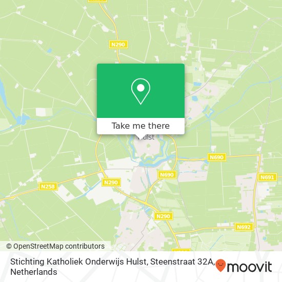 Stichting Katholiek Onderwijs Hulst, Steenstraat 32A Karte