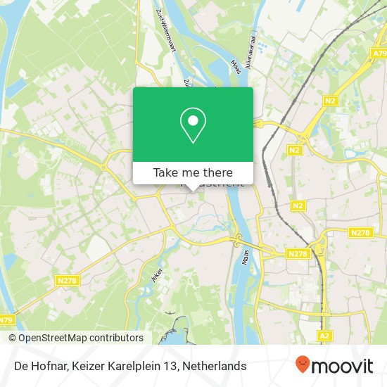 De Hofnar, Keizer Karelplein 13 map