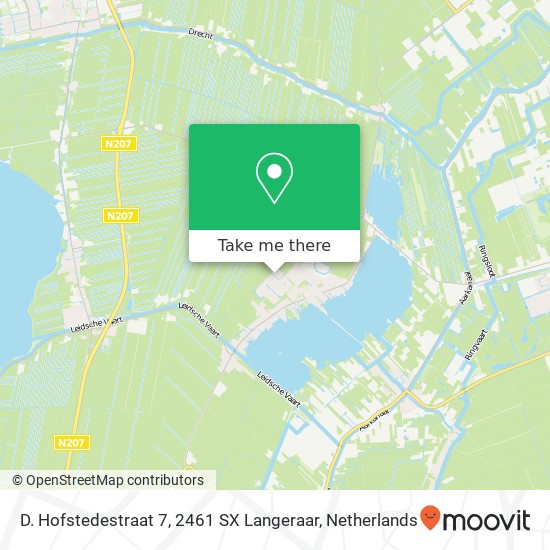 D. Hofstedestraat 7, 2461 SX Langeraar map