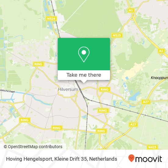 Hoving Hengelsport, Kleine Drift 35 map