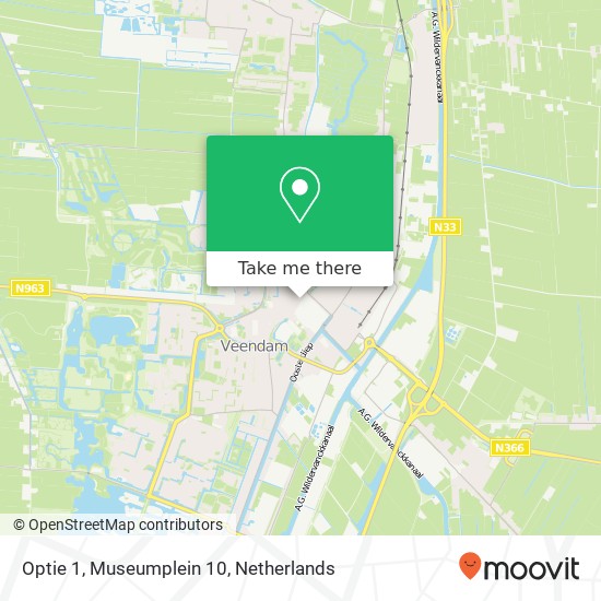 Optie 1, Museumplein 10 map