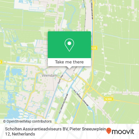 Scholten Assurantieadviseurs BV, Pieter Sneeuwplein 12 map