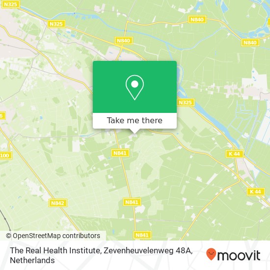 The Real Health Institute, Zevenheuvelenweg 48A map