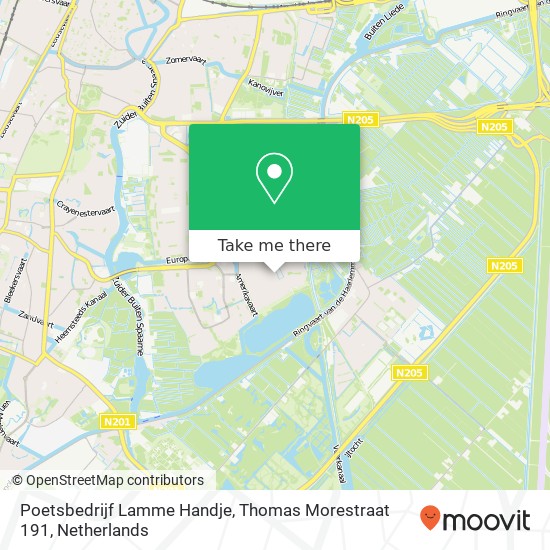 Poetsbedrijf Lamme Handje, Thomas Morestraat 191 map