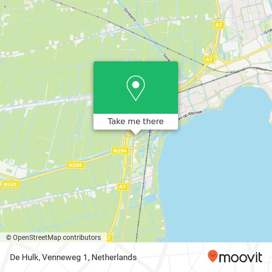 De Hulk, Venneweg 1 map