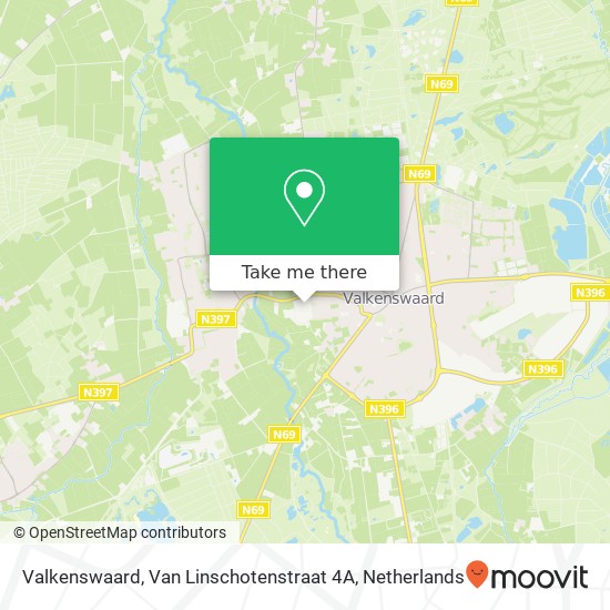Valkenswaard, Van Linschotenstraat 4A map