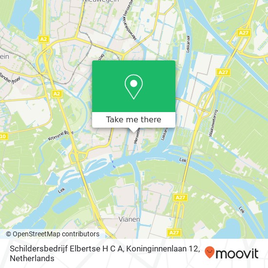 Schildersbedrijf Elbertse H C A, Koninginnenlaan 12 map