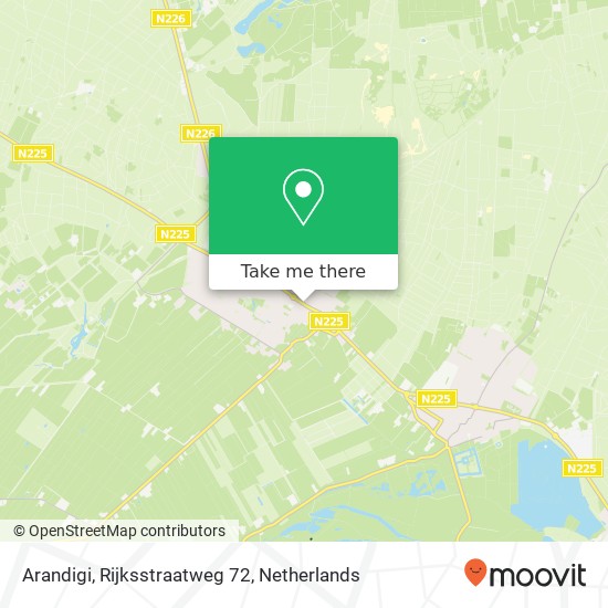 Arandigi, Rijksstraatweg 72 map
