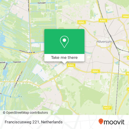 Franciscusweg 221 map