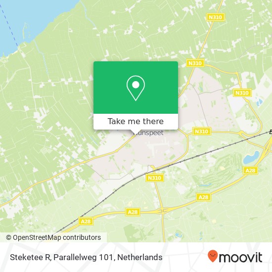 Steketee R, Parallelweg 101 map