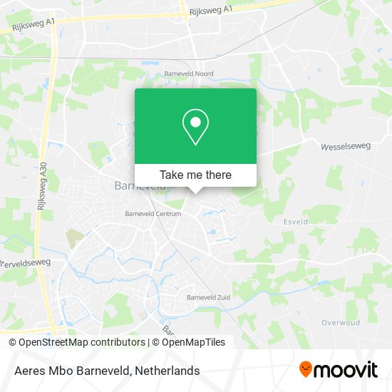 Aeres Mbo Barneveld map