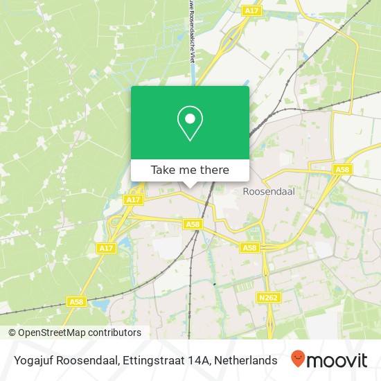 Yogajuf Roosendaal, Ettingstraat 14A map