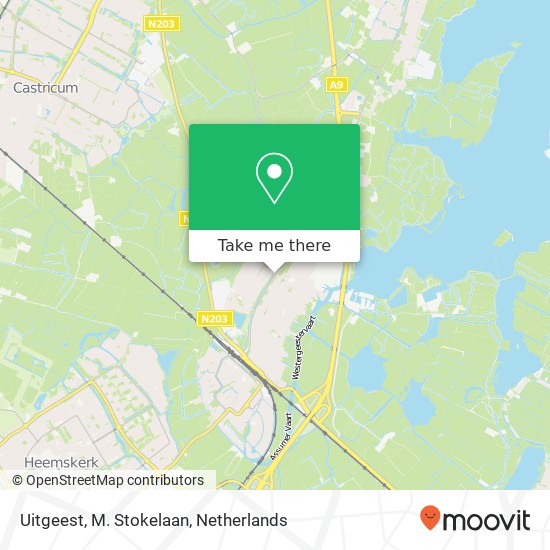 Uitgeest, M. Stokelaan map