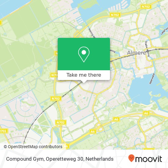 Compound Gym, Operetteweg 30 map