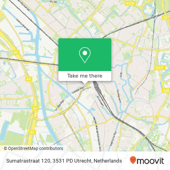 Sumatrastraat 120, 3531 PD Utrecht map