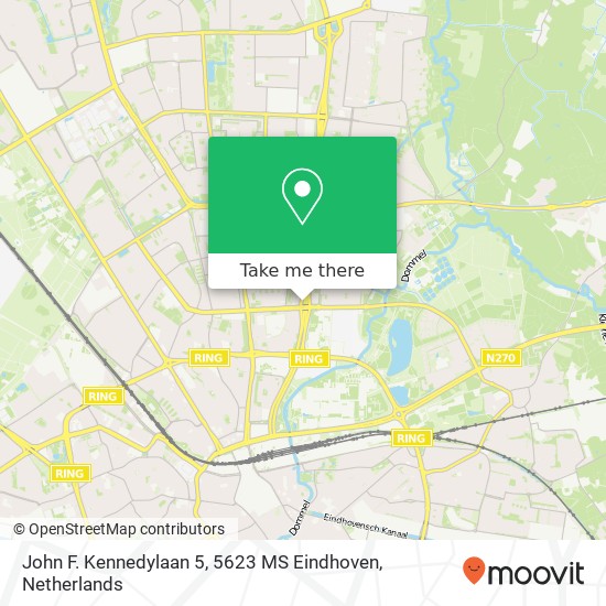 John F. Kennedylaan 5, 5623 MS Eindhoven map