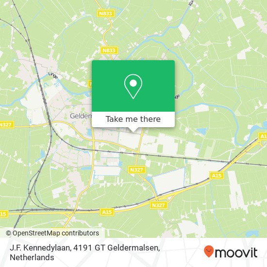 J.F. Kennedylaan, 4191 GT Geldermalsen map