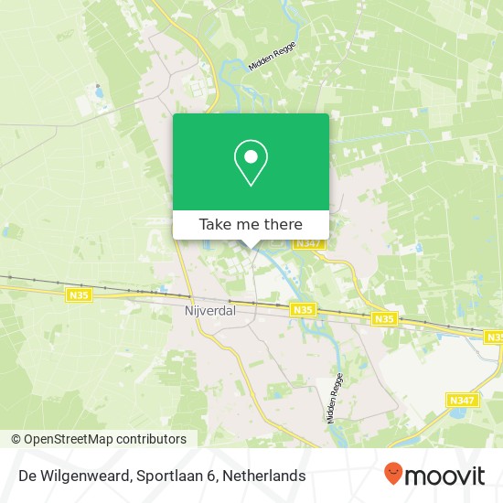 De Wilgenweard, Sportlaan 6 map