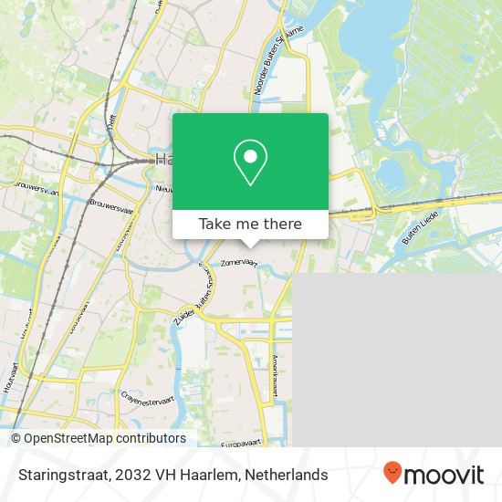 Staringstraat, 2032 VH Haarlem map