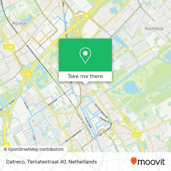 Datreco, Ternatestraat 40 Karte