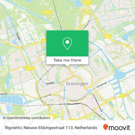 Rigoletto, Nieuwe Ebbingestraat 113 map