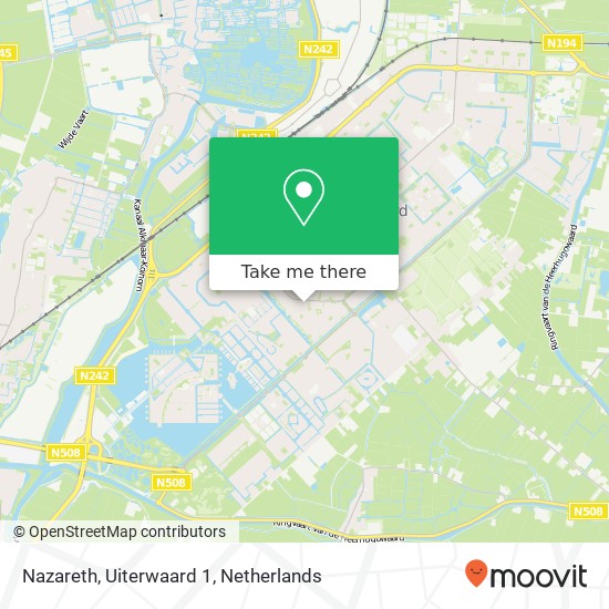 Nazareth, Uiterwaard 1 Karte