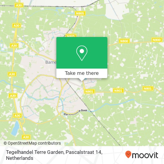 Tegelhandel Terre Garden, Pascalstraat 14 Karte