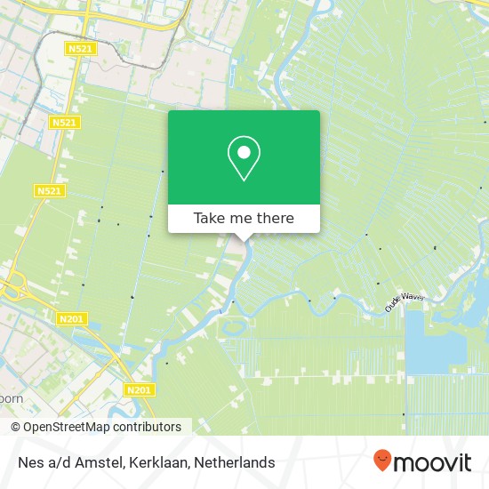 Nes a/d Amstel, Kerklaan map