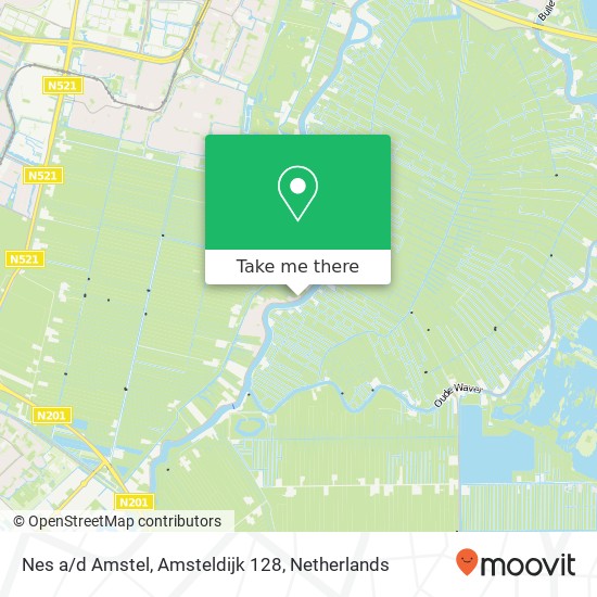 Nes a/d Amstel, Amsteldijk 128 map