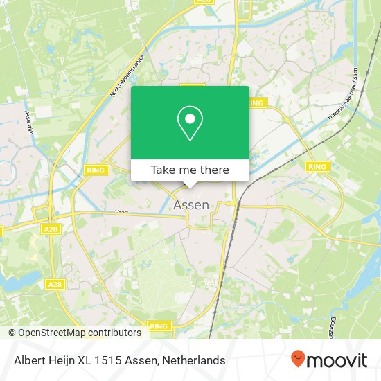 Albert Heijn XL 1515 Assen map