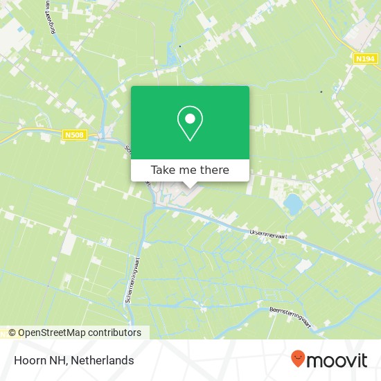 Hoorn NH map