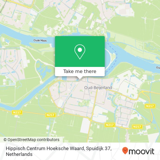 Hippisch Centrum Hoeksche Waard, Spuidijk 37 map