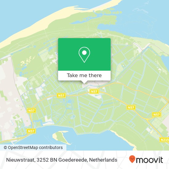 Nieuwstraat, 3252 BN Goedereede map
