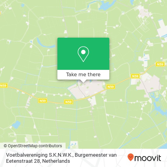 Voetbalvereniging S.K.N.W.K., Burgemeester van Eetenstraat 28 map