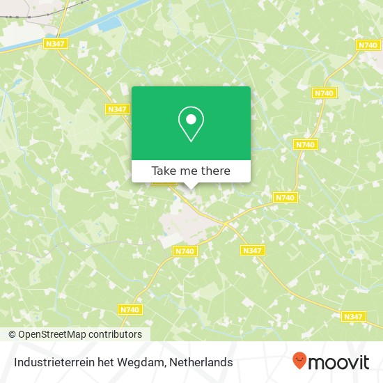 Industrieterrein het Wegdam Karte