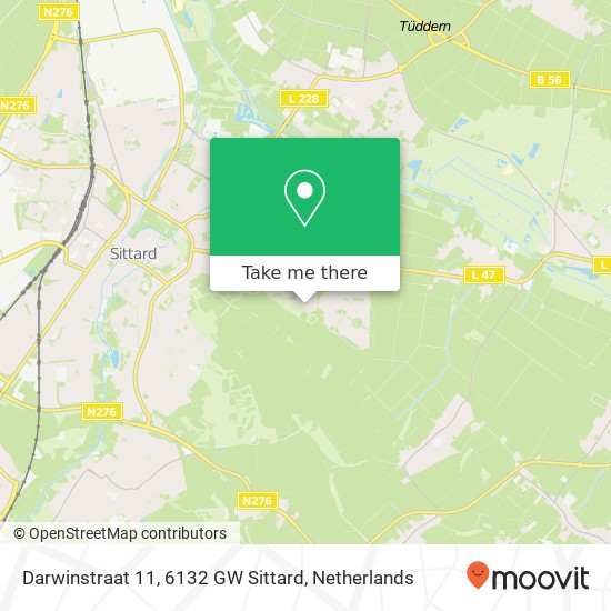 Darwinstraat 11, 6132 GW Sittard map