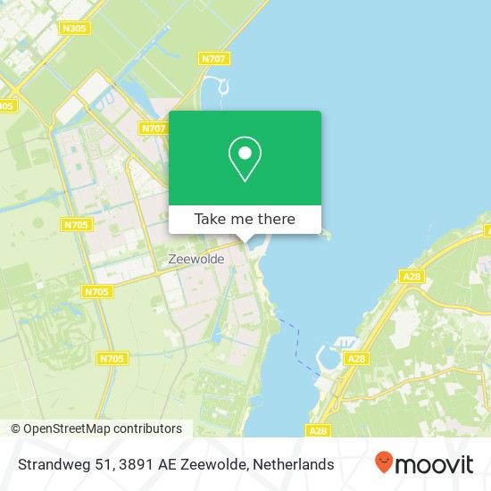 Strandweg 51, 3891 AE Zeewolde Karte