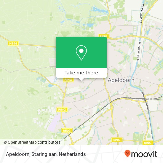 Apeldoorn, Staringlaan map