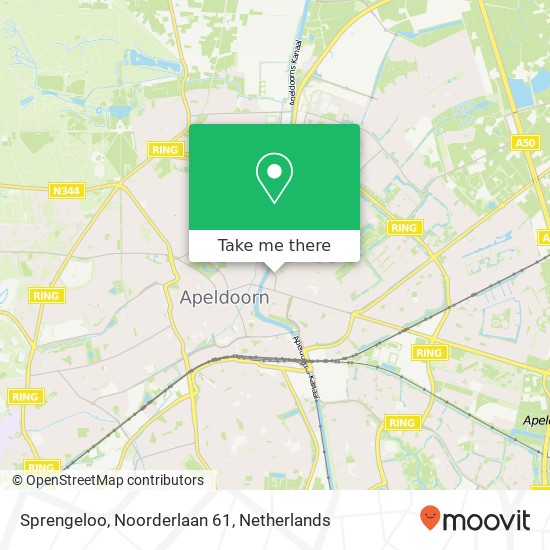 Sprengeloo, Noorderlaan 61 map