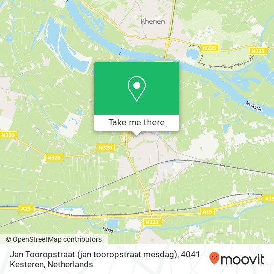 Jan Tooropstraat (jan tooropstraat mesdag), 4041 Kesteren map