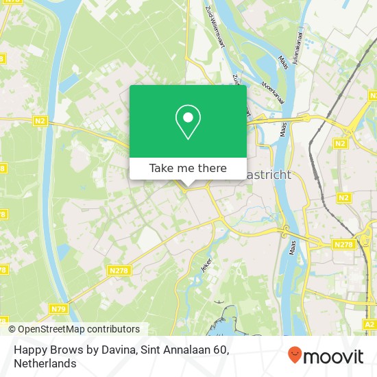 Happy Brows by Davina, Sint Annalaan 60 map