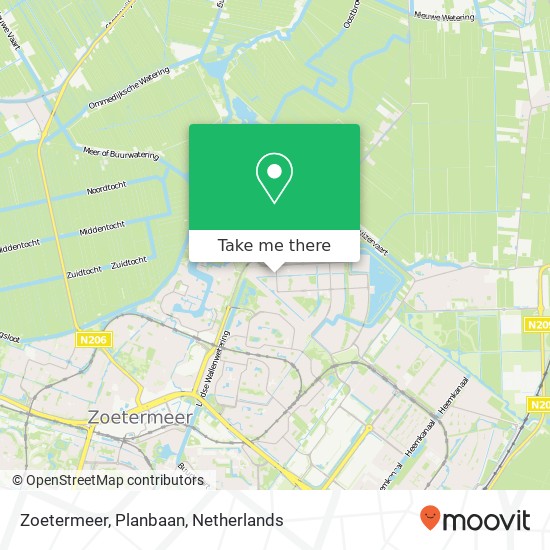 Zoetermeer, Planbaan map