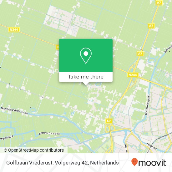 Golfbaan Vrederust, Volgerweg 42 map