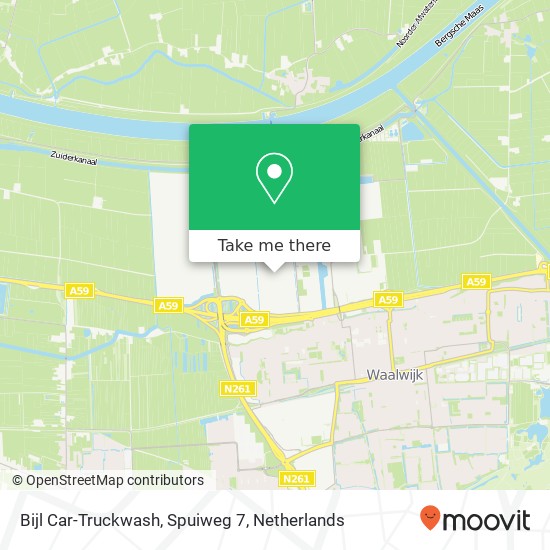 Bijl Car-Truckwash, Spuiweg 7 map