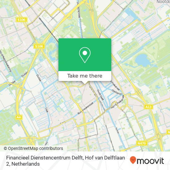 Financieel Dienstencentrum Delft, Hof van Delftlaan 2 Karte