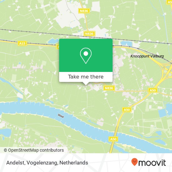 Andelst, Vogelenzang map