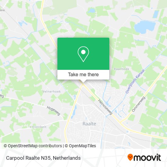 Carpool Raalte N35 map