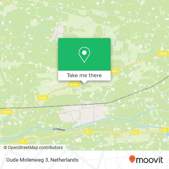 Oude Molenweg 3 map