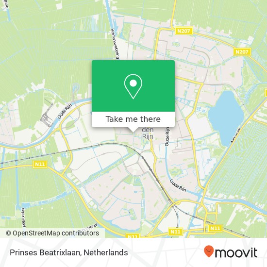 Prinses Beatrixlaan map