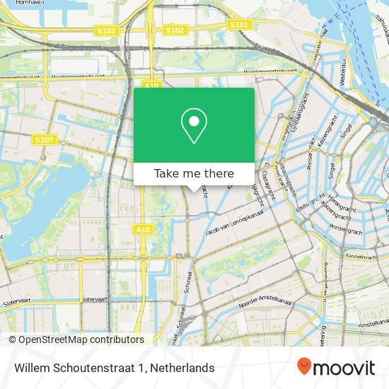 Willem Schoutenstraat 1 map